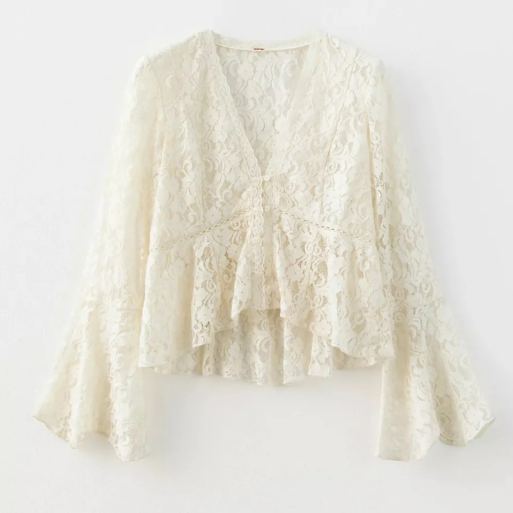 NWT Free People Whispering Love Lace Top
